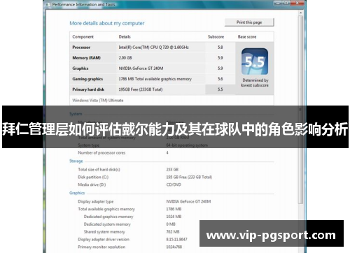 拜仁管理层如何评估戴尔能力及其在球队中的角色影响分析